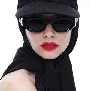 Magda Butrym HM oval sunglasses with rose motif